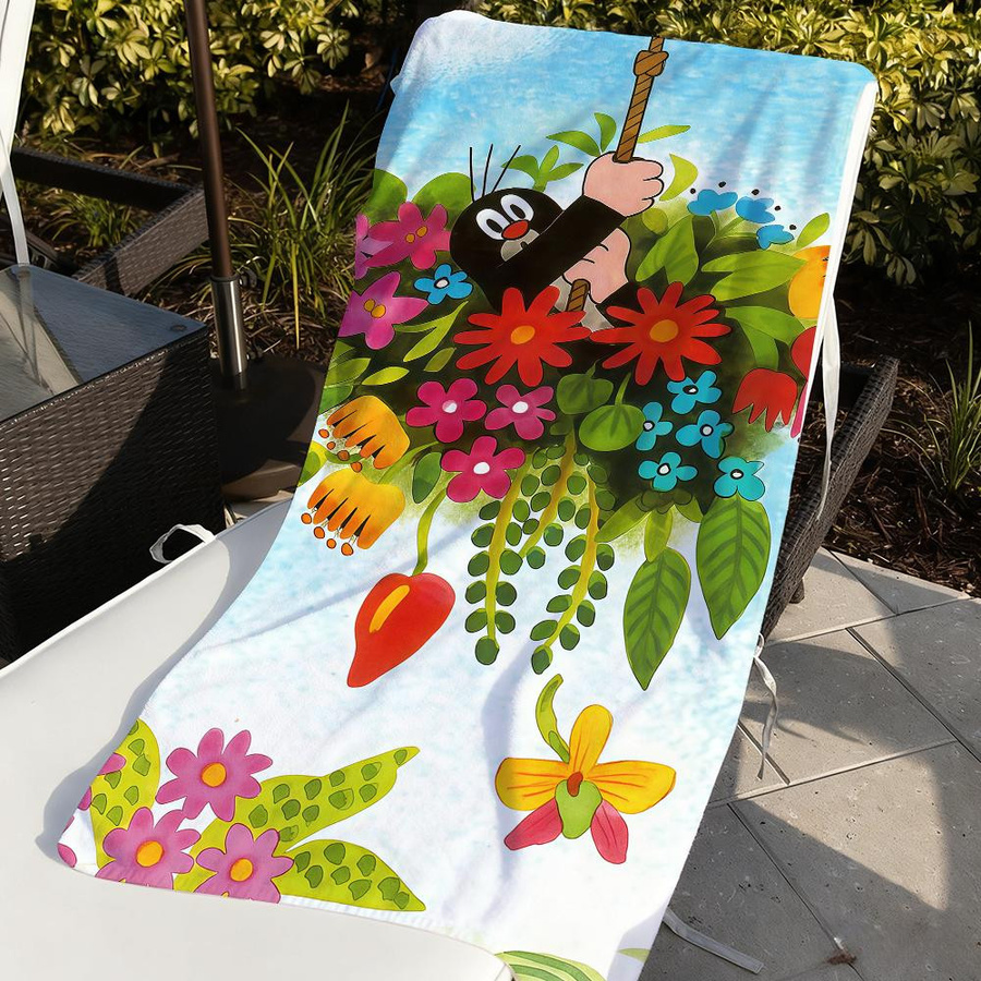 Strandtuch Der kleine Maulwurf von JMG Household Supplies, Mehrfarbig, B/H: 40 x 70 cm - Bild 2