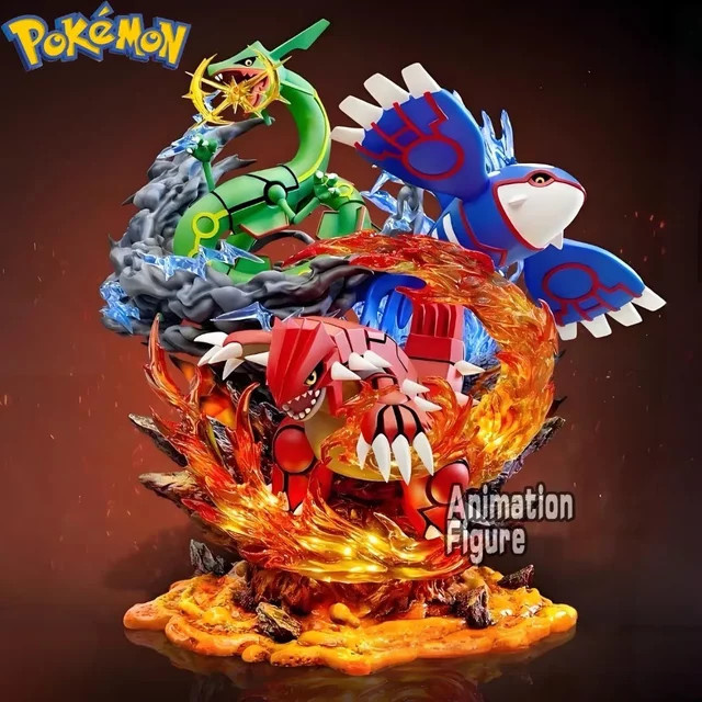 Bandai Pokémon Groudon Kyogre Rayquaza Actionfiguren, 35 cm, Kunststoff - Bild 1