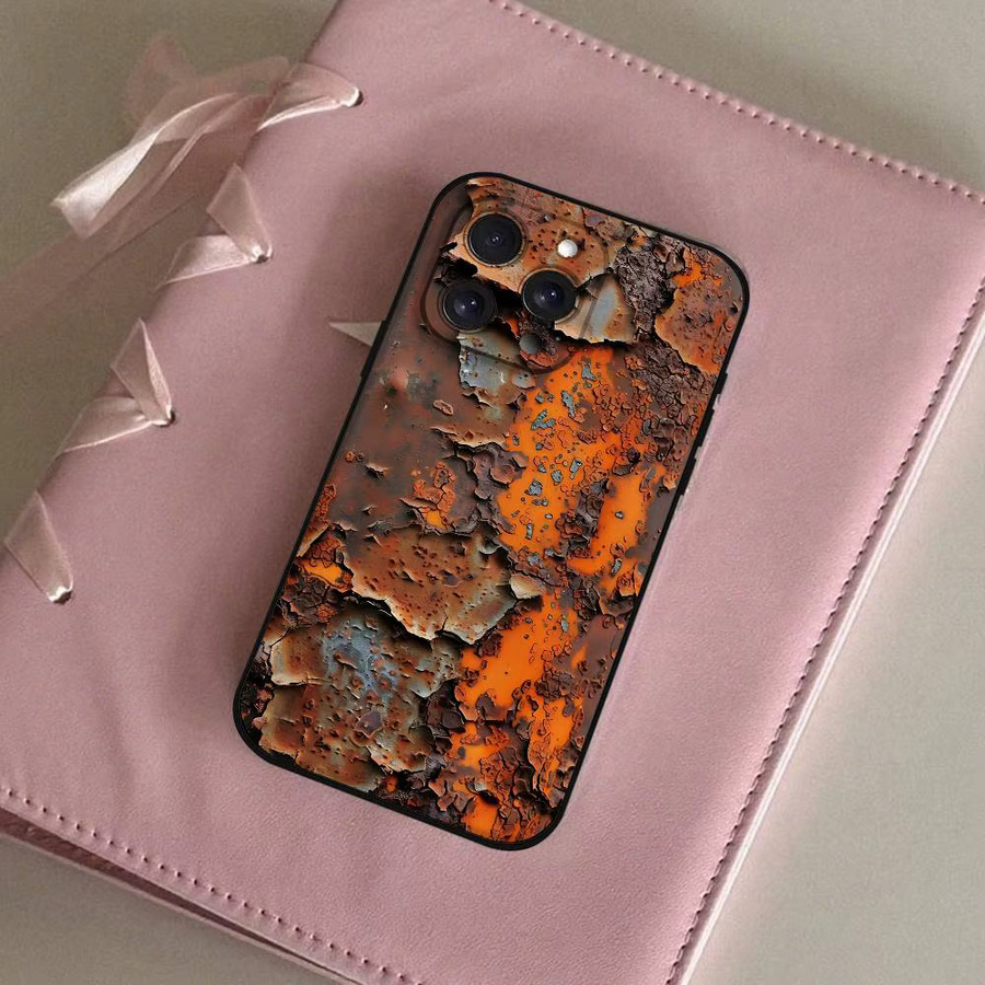 Handyhülle im Retro-Industriestil für iPhone 11 bis iPhone 17 Pro Max Plus, weiche TPU-Hülle, Farbe: Braun - Bild 3