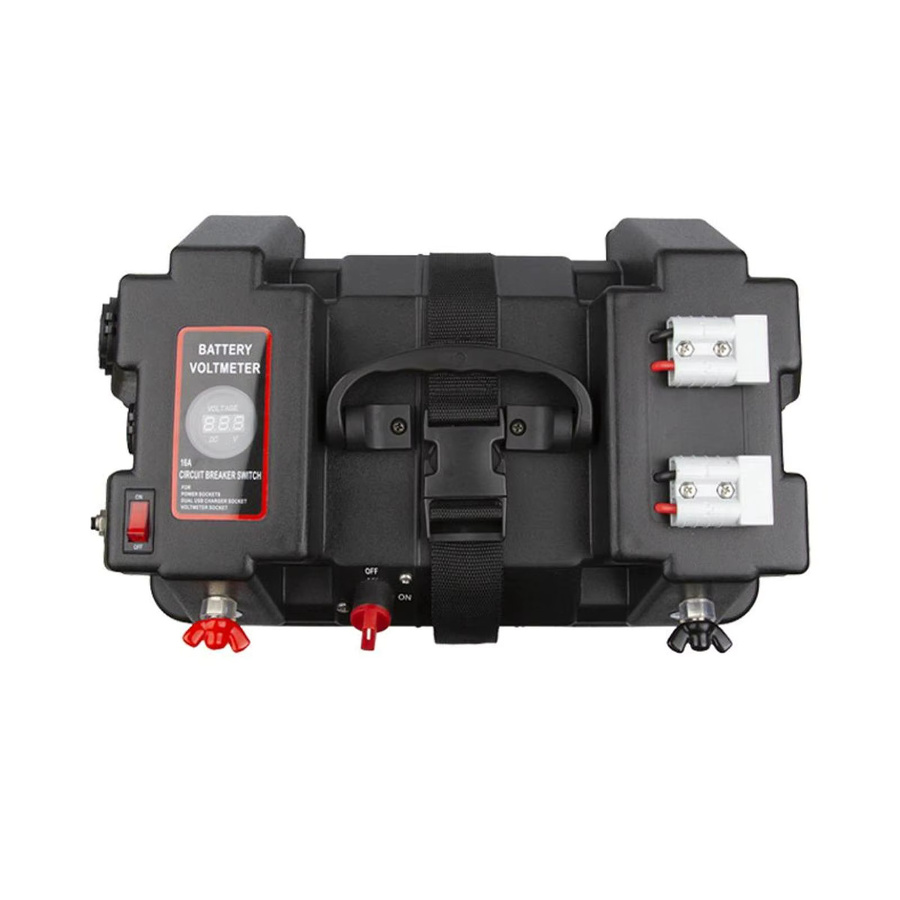 MagiDeal Premium Smart Batteriekasten in Schwarz für Kajaks, Rasenmäher, Camping und Wohnmobile - Bild 1