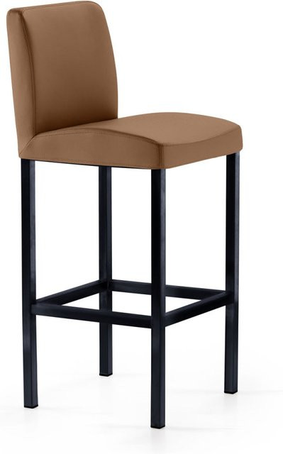 Mayer Sitzmöbel Barhocker 1154, moderner Barstuhl mit Polsterung, Farbe Braun/Schwarz, B/T/H: 40 x 45 x 94 cm - Bild 1