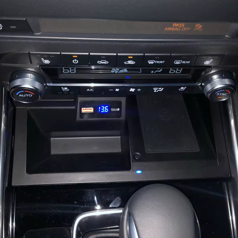 Carinway Kabelloses 15W Ladegerät für die Mittelkonsole als Ladehalterung für Mazda CX-5, Schwarz - Bild 2