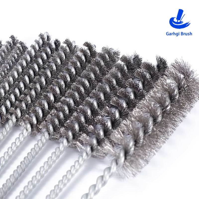 Handwerkzeugbürsten aus Edelstahl und Kupferdraht zur Rostentfernung, Farbe: Silber, Breite: 6 cm, Länge: 30 cm - Bild 2