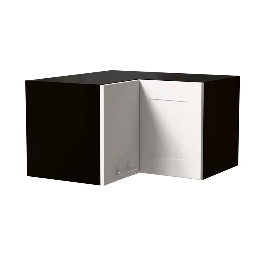 Feldmann-Wohnen Eckhängeschrank Oslo Küchenschrank in Schwarz und Weiß Matt B/T/H: 60 x 60 x 36 cm - Bild 2