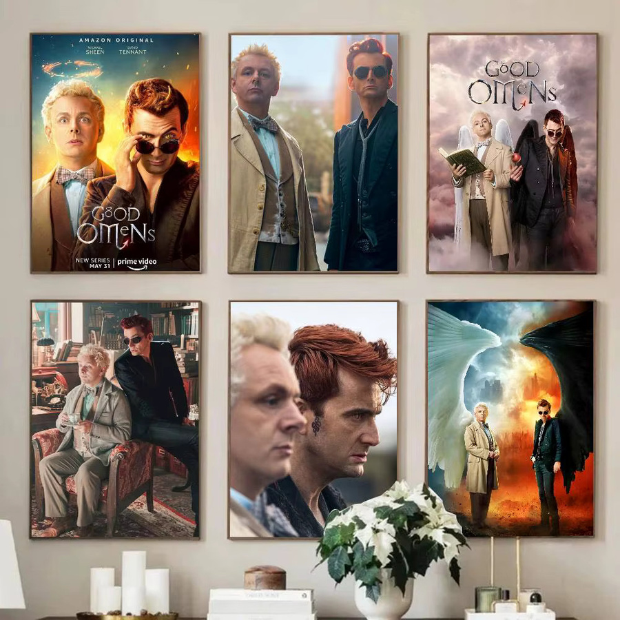 Moetch Good Omens Serie Filmplakat-Aufkleber, wasserfester Wandkunstdruck in Mehrfarben für deine Heimdekoration - Bild 2