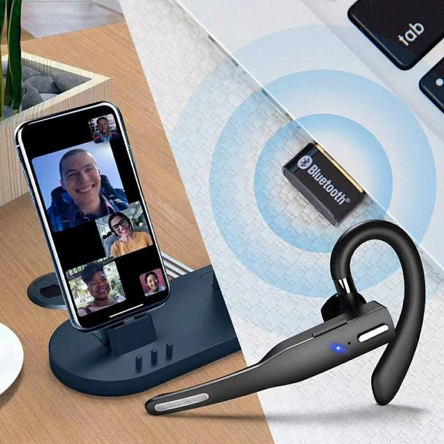 EARDECO Bluetooth In-Ear Kopfhörer mit Mikrofon in Schwarz - Bild 1