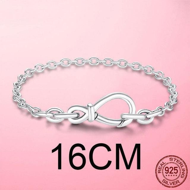 Armband 925 Sterling Silber, Infinity Knot, Unisex - Bild 1