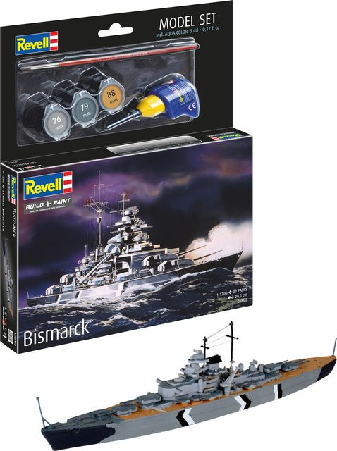 Revell Model Set Bismarck, Modellbausatz, 1:1200, ab 8 Jahren - Bild 1