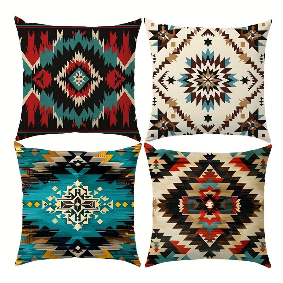 Tropischer Kissenbezug aus Polyester mit Reißverschluss für Sofa und Wohnzimmer, B/B/H: 18 x 18 x 18 cm - Bild 3
