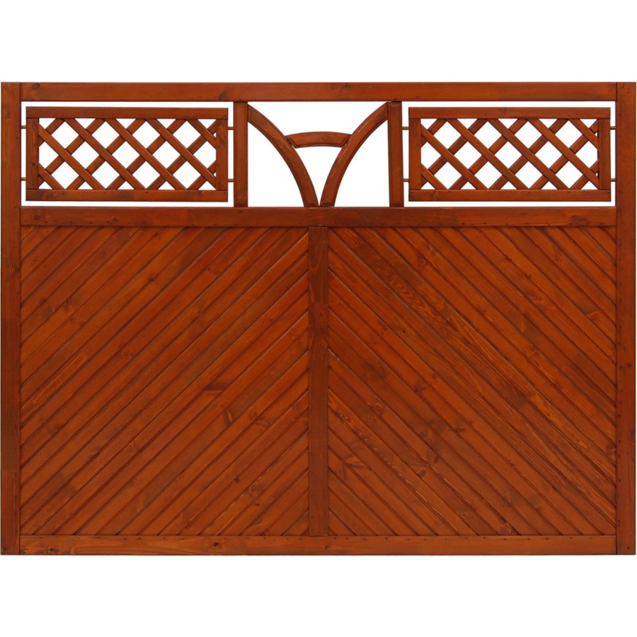 Sichtschutzzaun Toulon von Andrewex in Teak Braun, Höhe: 180 cm, Breite: 135 cm - Bild 2