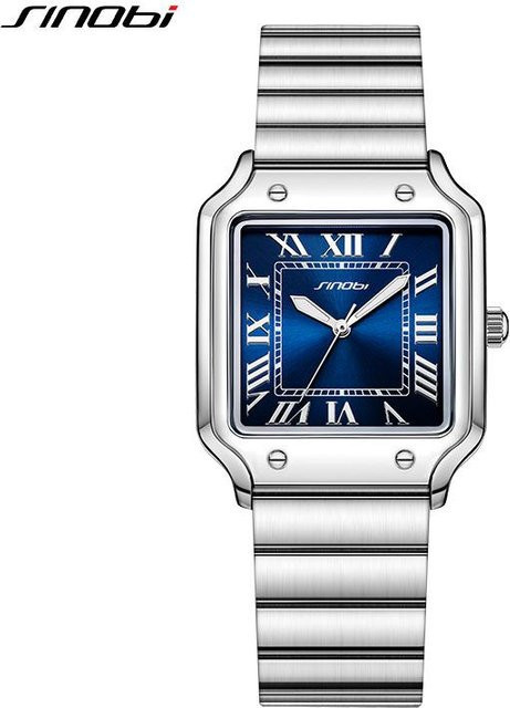 Sinobi Armbanduhr Edelstahl, Quarz, Silber, Herren - Bild 1