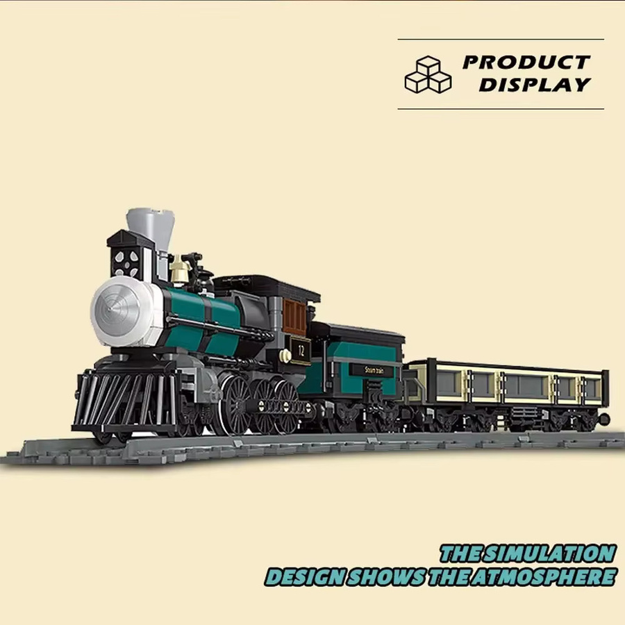 CETYL Baustein Set TH 10 Dampfzug Modell Technische Eisenbahn aus Kunststoff in Mehrfarbig - Bild 2
