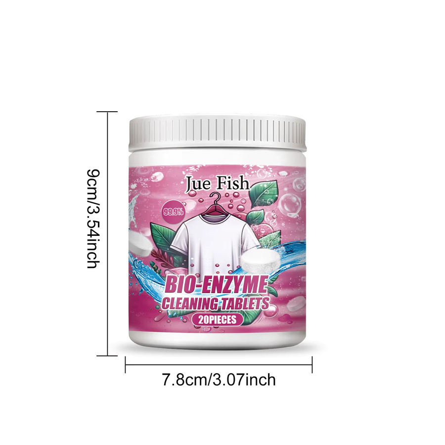 Jue-Fish Kleiderreinigungs-Brausetabletten auf Bio-Enzym-Basis zur Tiefenreinigung von Flecken - Bild 4