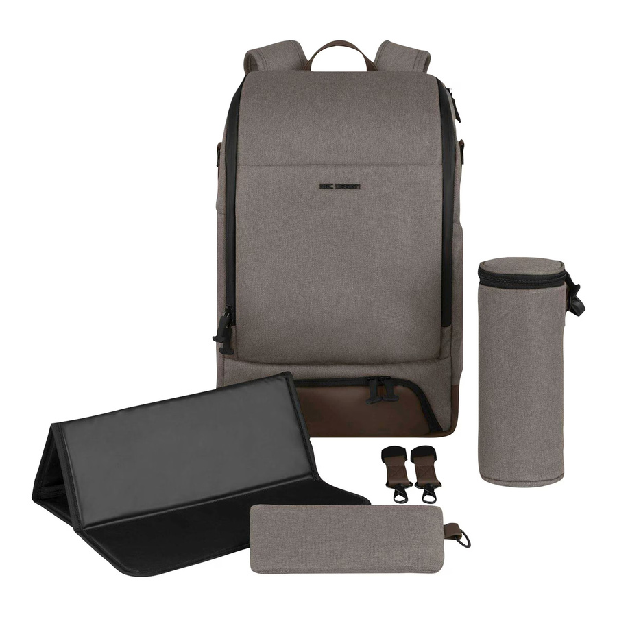 ABC Design Wickelrucksack Active braun B/T/H: 44 x 30 x 17 cm - Bild 2