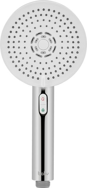 baliv Wassersparende Handbrause HBR-116.420 Rund in Verchromt-Weiß - Bild 1