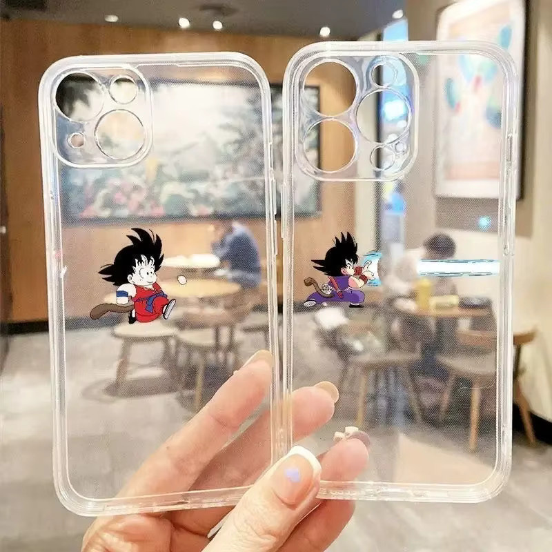 Dragon Ball Son Goku Handyhülle für iPhone 11 bis 16 Pro Max Plus Air Stoßfeste Schutzhülle mit Hamehameha Motiv - Bild 2