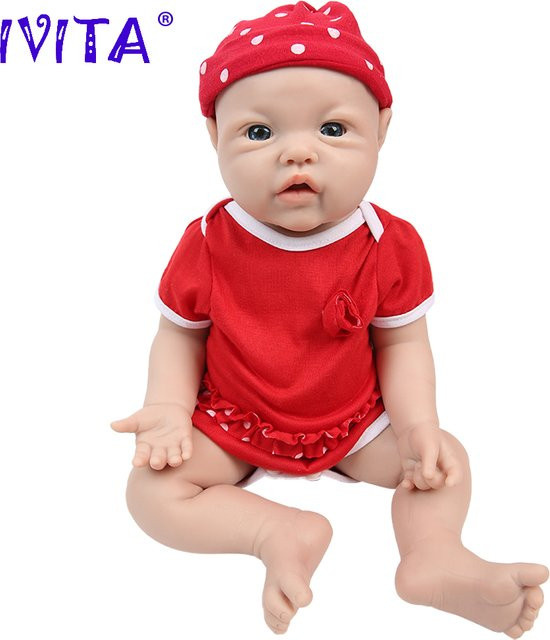 IVITA Reborn Baby Mädchen Puppe aus Silikon - Bild 1
