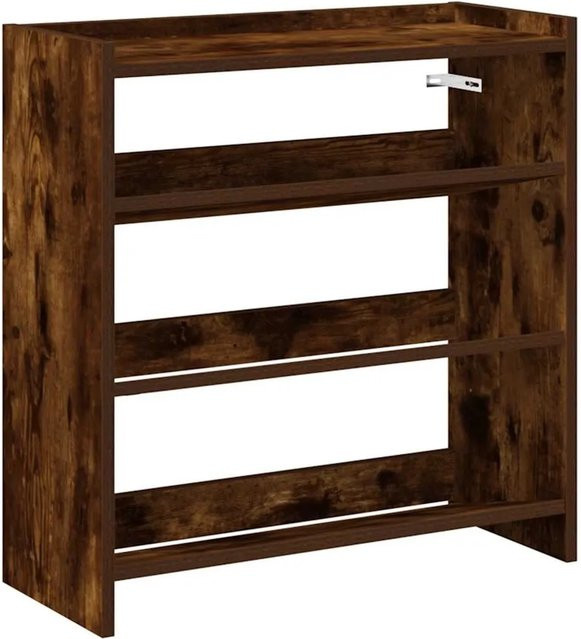 vidaXL Schuhregal aus Holzwerkstoff in Räuchereiche, B/T/H: 60 x 25 x 62 cm - Bild 1