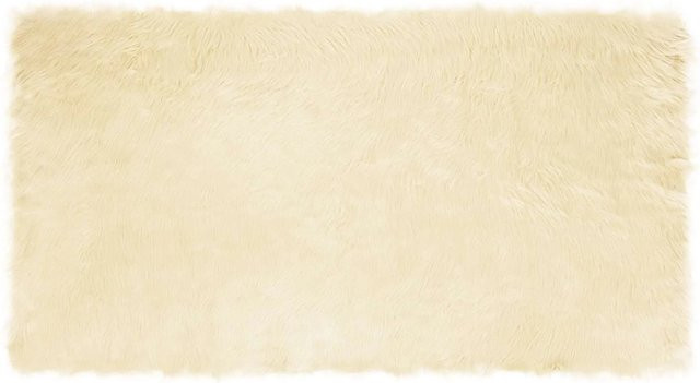 vidaXL Kunstschaffell Teppich Tafalla in Creme/Beige aus Polyester, B/T: 80 x 150 cm - Bild 1