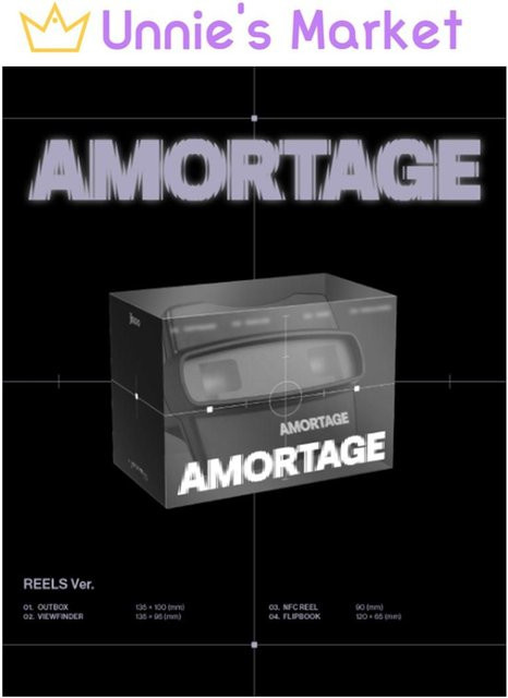Blackpink Jisoo Amortage Reels Version Mini-Album in Schwarz - Bild 1