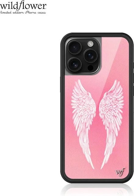 Wildflower INS Handyhülle Pink White Angel Baby Wing für iPhone 12 13 14 15 16 17 Pro Max Plus Air Cute Cartoon Cherub WF Cover - Bild 1