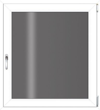 RORO Kunststoff-Fenster KOMFORT B70 in Weiss mit Klarglas, Breite: 90 cm, Höhe: 100 cm - Bild 1