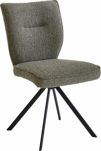 Polsterstuhl STUDIO-LINE von NIEHOFF SITZMÖBEL in Schwarz, Grün oder Grau mit Metallgestell und Polyesterbezug - Bild 1