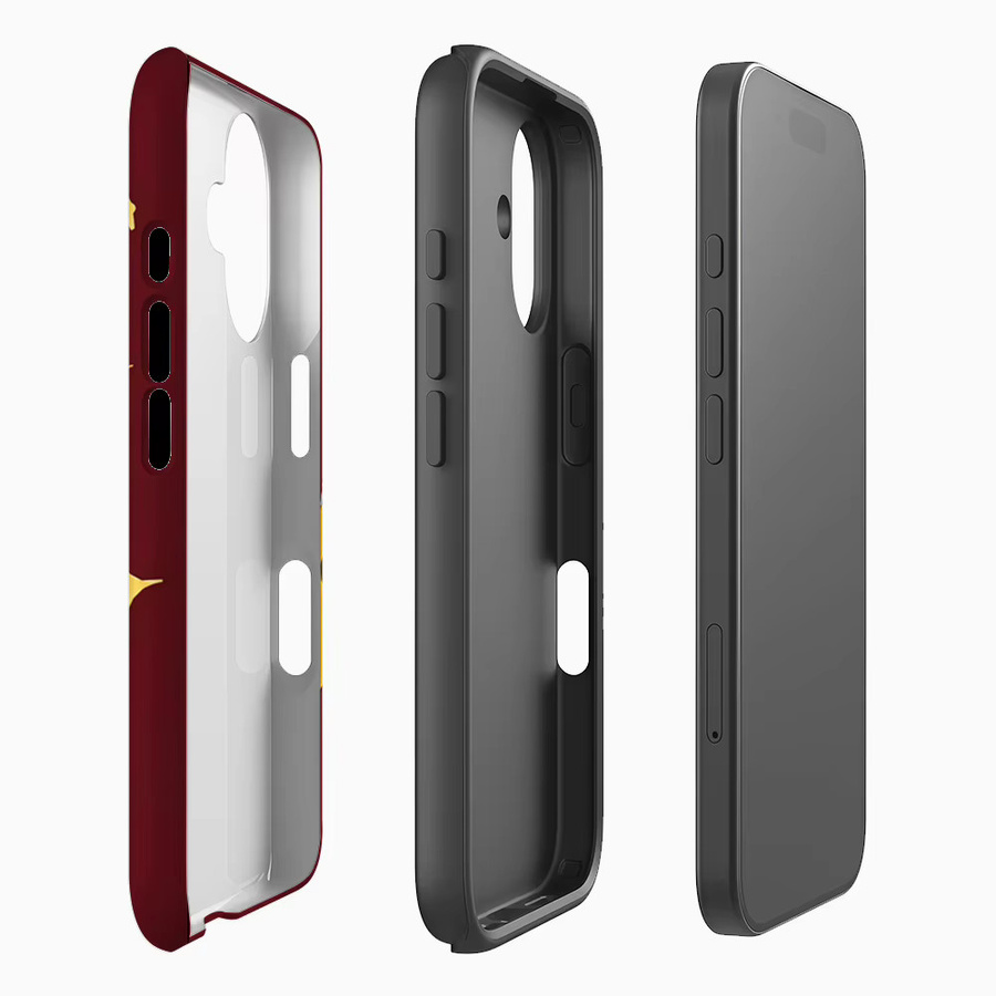 Star Cat Magnetische Handyhülle für iPhone 17 16 15 14 13 Pro Max Plus in Rot, Robuste Einzel- und Doppelschicht-Schutzhülle - Bild 2