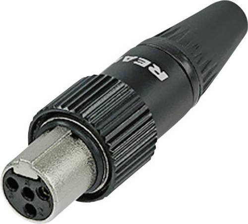 Rean Miniatur-XLR-Steckverbinder Buchse RT5FCT-B gerade, 5-polig, Schwarz - Bild 1