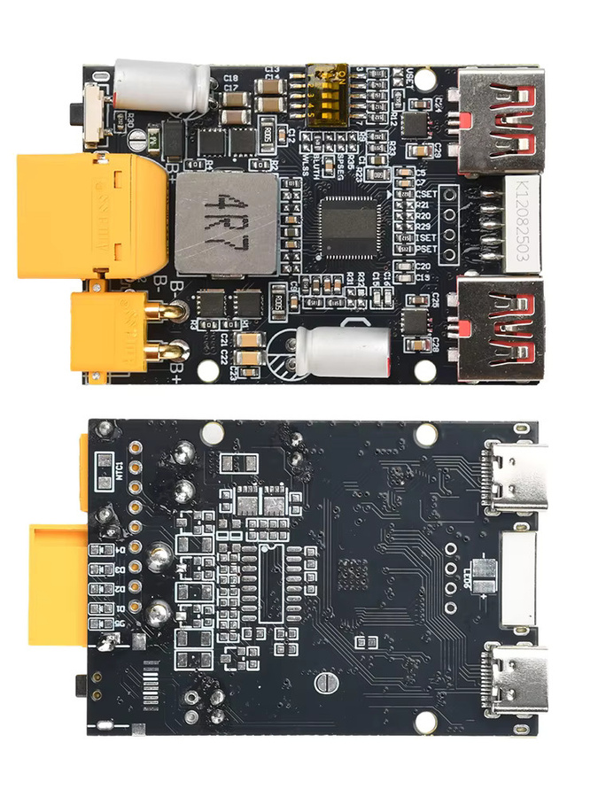 occkic 100W Schnelllade-Modul für mobile Stromversorgung, unterstützt 2-7S Lithium-Batterien und Lithium-Eisenphosphat - Bild 4