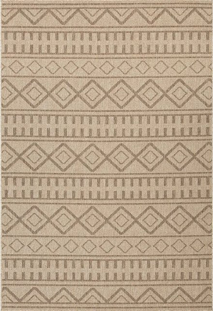 Art Universe Teppich Porto in Caramel und Beige mit geometrischem Muster, B: 120 cm, L: 170 cm - Bild 1