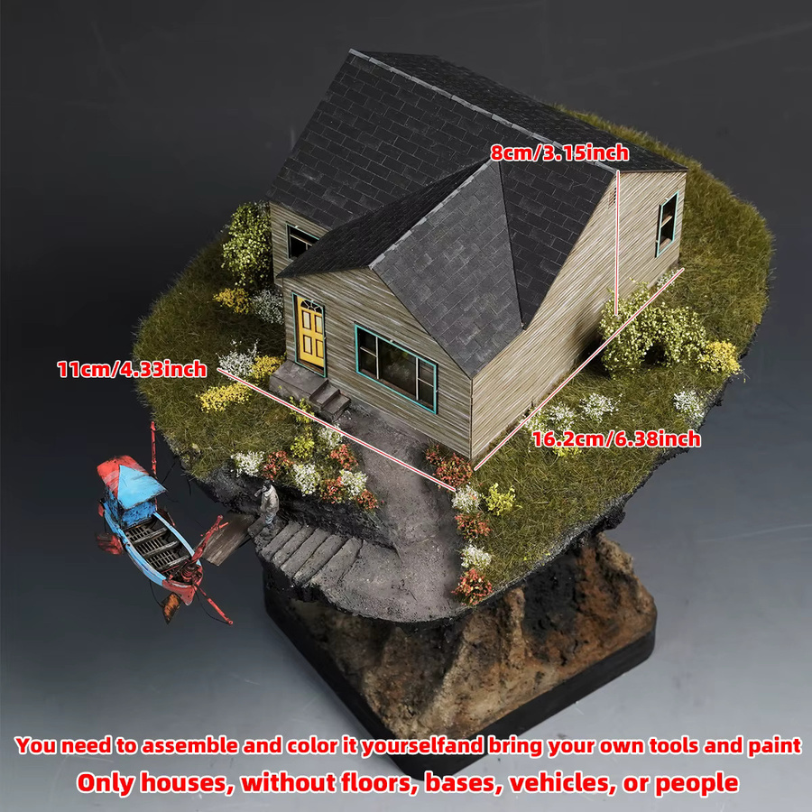 CorMake Architekturmodell-Bausatz Sandtisch-Villa, Maßstabsmodell-Bausatz 1:64, Bunt / Mehrfarbig - Bild 1