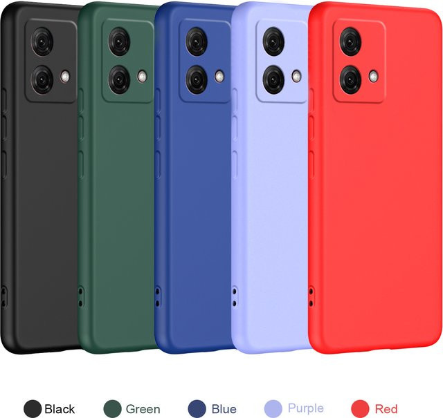 Motorola Silikon-Schutzhülle mit Fallschutz und matter Oberfläche für Moto G84 und Motorola Stylus in Mehrfarben - Bild 1