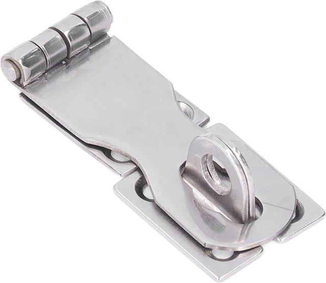 TOMTOP JMS Vorhängeschlossriegel aus 316 Edelstahl in Silber als klappbarer Türriegel und Verschluss Schnalle für Marinebeschläge - Bild 1