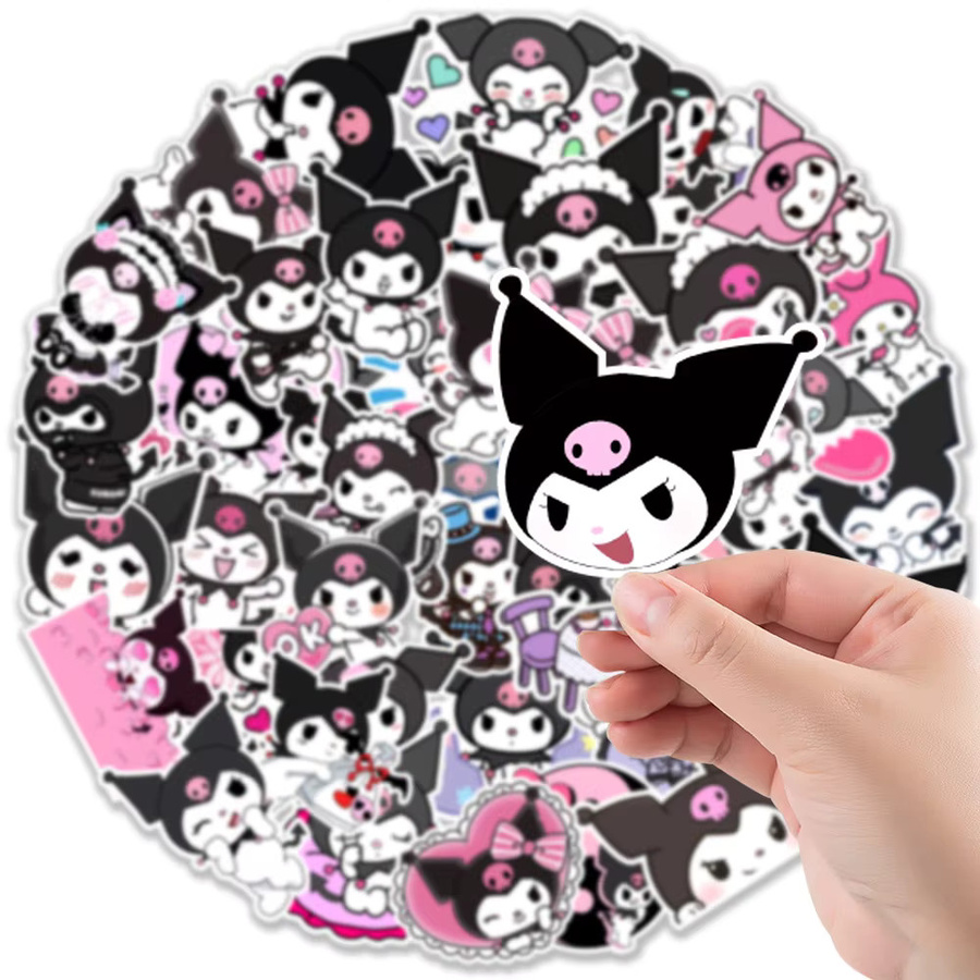 Sanrio Kuromi Cartoon Graffiti Aufkleber, Sticker, 10 Stück - Bild 3