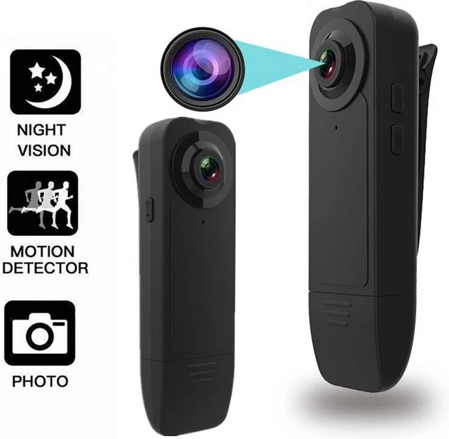 POVCAN A18 Mini-Stiftkamera 1080P HD Action Cam mit Nachtsicht in Schwarz - Bild 1