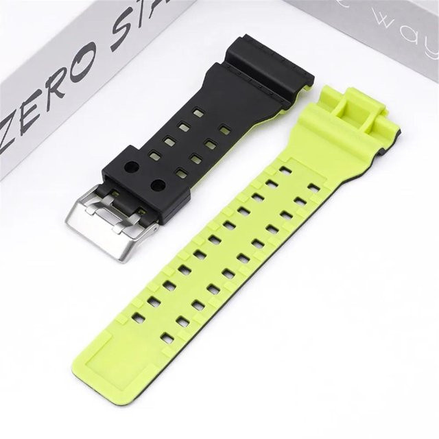Agood Uhrenarmband Silikon, Schwarz, 16mm, Herren - Bild 1