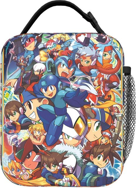 Bandai Mega Man Cartoon Isolierte Mittagstasche für Unisex, Mehrfarbig - Bild 1