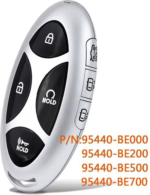 KEYECU Fernbedienungsschlüssel für Hyundai Kona 2023 2024 2025, 433MHz, Farbe: Silber, TQ8-FOB-4F61M43 4A - Bild 1