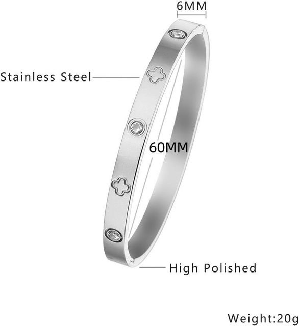 Lucky Star Jewelry Armband Set, Edelstahl, Gold, Zirkonia, Damen - Bild 1