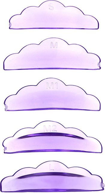 FUNMIX Wimpernlift-Pads, 5 Paar, Silikon, Lila, Unisex - Bild 1