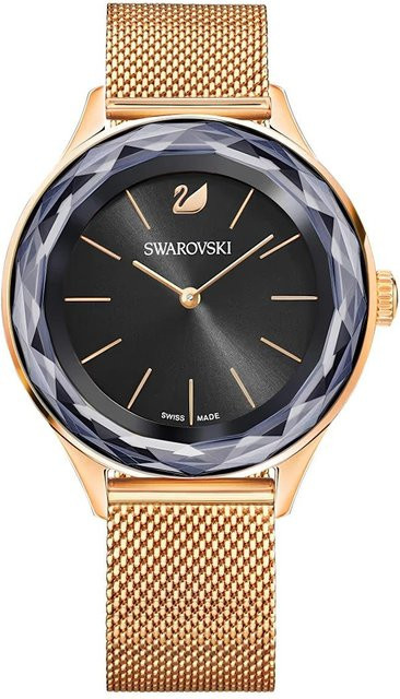 Swarovski Damenuhr, Quarz, Edelstahl, Schwarz, 36 mm - Bild 1