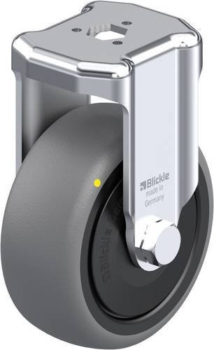 Blickle Bockrolle BKRA-TPA 80KF-ELS in Schwarz und Grau mit 80mm Rad-Durchmesser und 65kg Tragfähigkeit - Bild 1