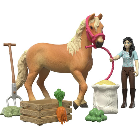 Schleich Horse Club Emily's Pflege Set mit Andalusier Stute Spielfigur