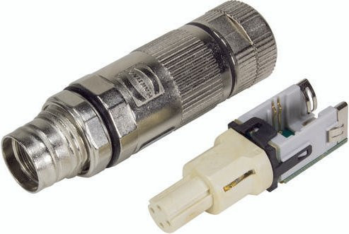 HARTING Kabelsteckverbinder 20820052001 Wandmontage Silber, 4 Polzahl - Bild 1