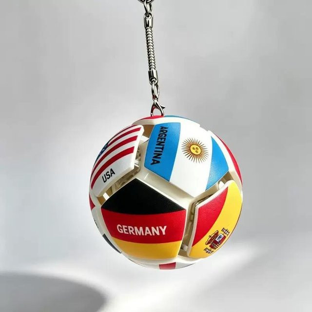 Fußball Schlüsselanhänger, Unisex - Bild 1