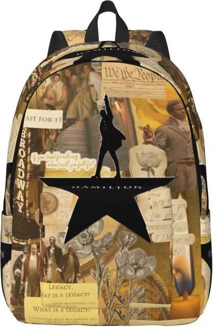 Hamiltons Musical Rucksack aus Canvas in Multicolour für Schule und College - Bild 1