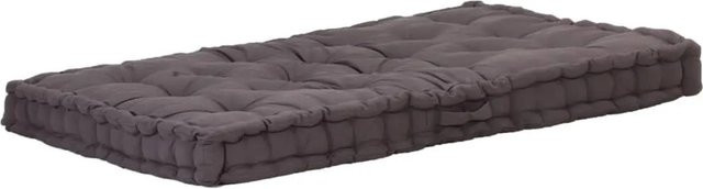 vidaXL Palettenkissen aus Baumwolle in Anthrazit, B/T/H: 120 x 80 x 10 cm - Bild 1