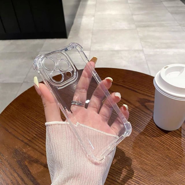 Stoßfeste Ricestate Handyhülle mit Vier-Ecken-Airbag-Schutz für iPhone 11 bis iPhone 17 Pro Max, transparent - Bild 1