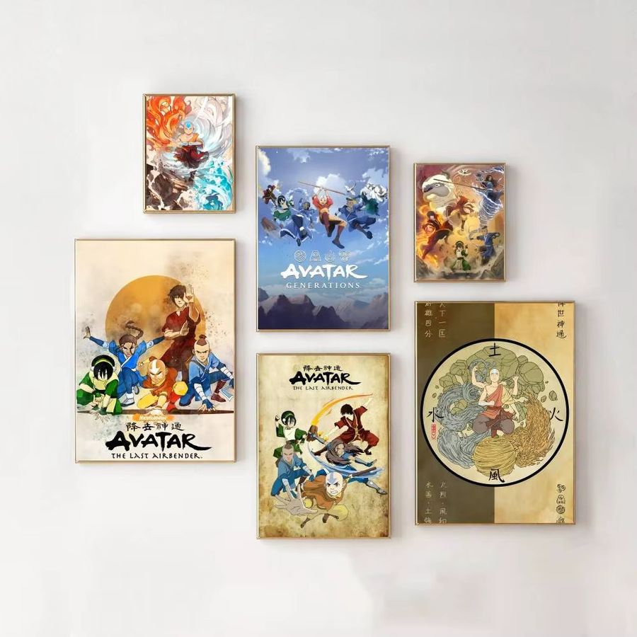Anime Avatar The Last Airbender Poster Selbstklebender Wasserdichter Papieraufkleber zur Wanddekoration - Bild 2